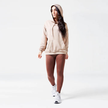 CODE OVERSIZED DRIP HOODIE - COBBLESTONE MARL