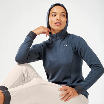 LAB360° TDRY™ WARM UP HOODIE - BLUE NIGHTS