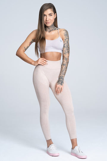 Beige Seamless Leggings