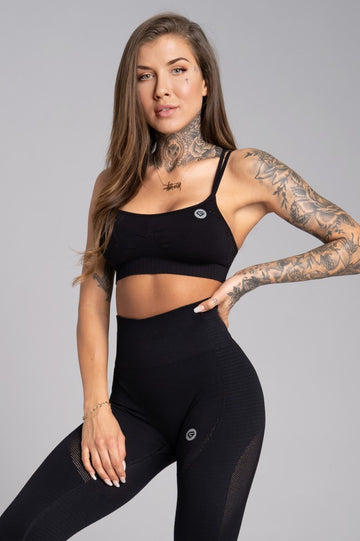 Black Seamless Bra