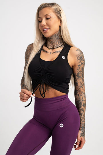 black pullover top