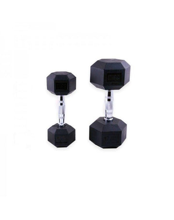 Mets Fitness Hexagonal Rubber Dumbbells-5KG Pair