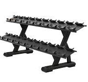 Dumbbell Rack Black 10 Pairs-2 tier / DBR-0812
