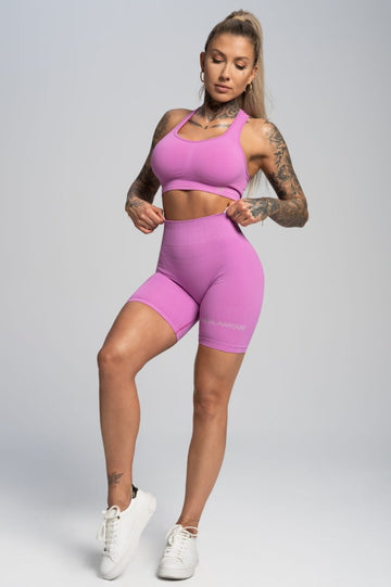 Pink Push Up Biker Shorts