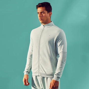 ESSENTIAL AGILITY TRACK JACKET - GREY MIST