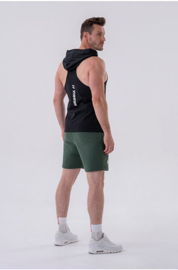Nebbia fitness tank top with a hoodie
