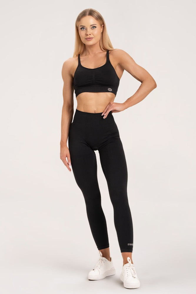 Black second skin leggings
