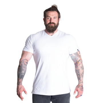 V-Neck Tapered Tee (WHITE)