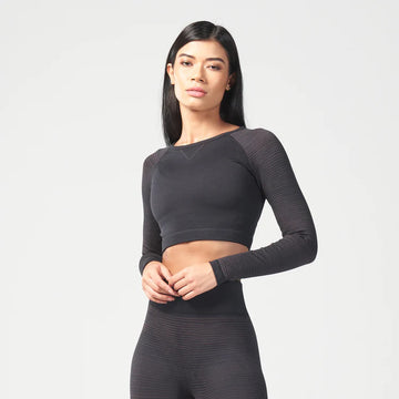 Infinity Reflection Seamless Crop Top