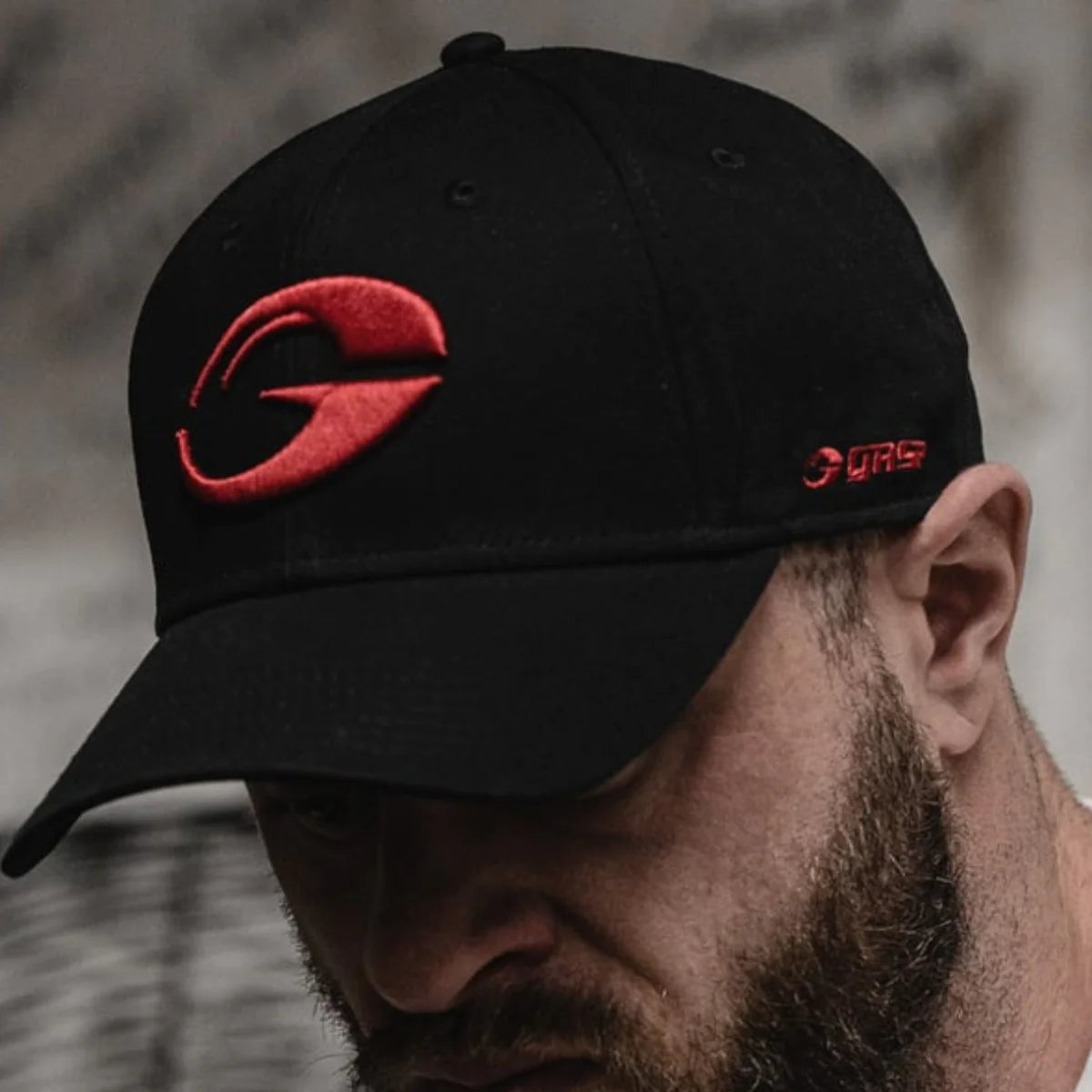 Gasp Baseball Cap (Black/Red)