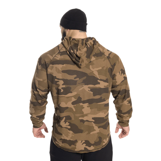 LONGSLEEVE THERMAL HOODIE (Green Camo Print)