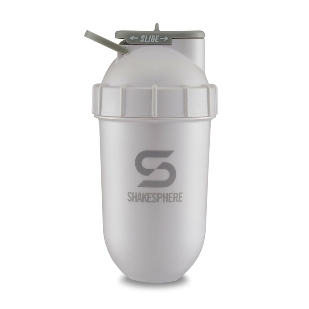 "ShakeSphere Tumbler, View, Matte Grey/Black Window"