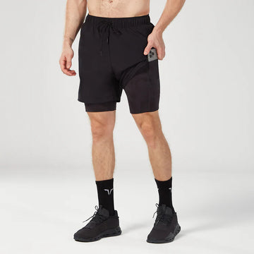 Limitless 2-in-1 7" Shorts-Black / Black Print